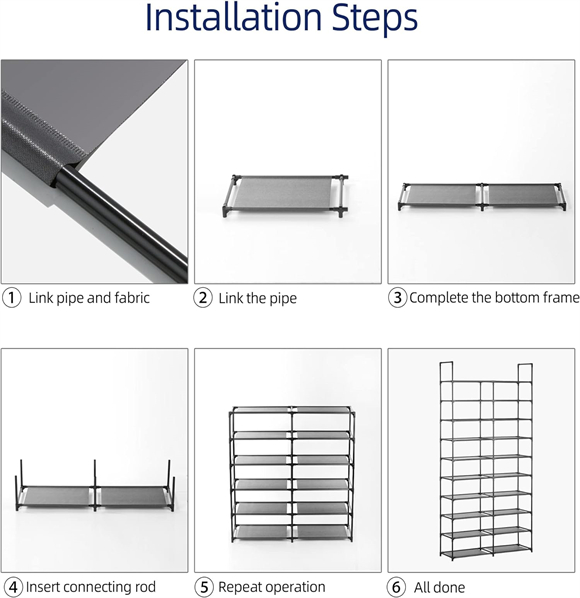 Shoe rack with cover